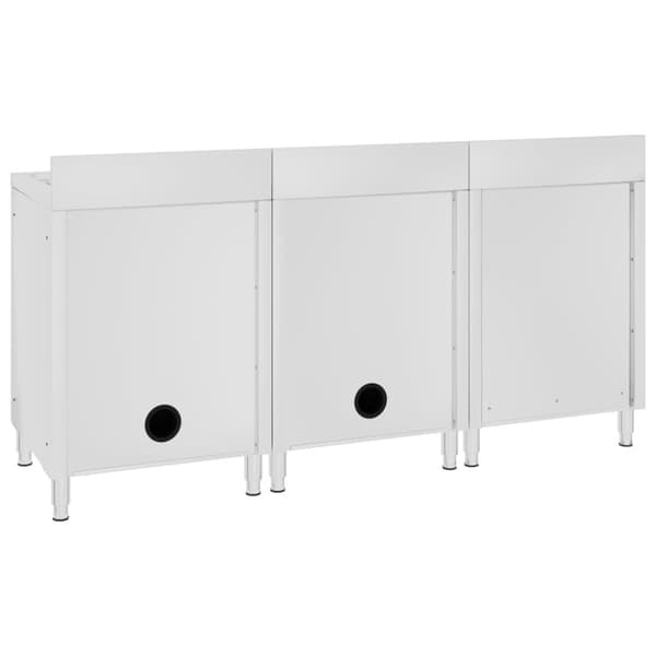 Diskho för storkök 180x60x96 cm rostfritt stål