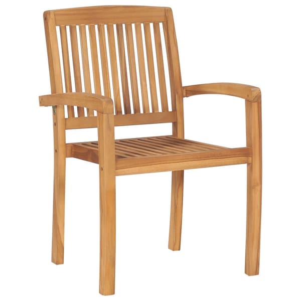 Trädgårdsstolar 2 st med gråa dynor massiv teak
