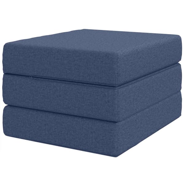 Fällbar Soffbed 90 x 63 x 45 cm Blå