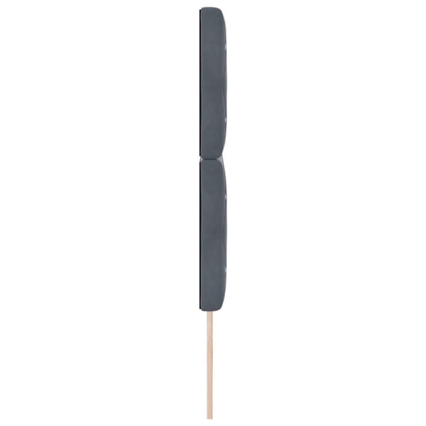 Huvudgavel Mörkgrå 160 cm Sammet