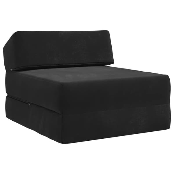 Fällbar Soffbed Svart 60 x 70 x 41 cm Tyg