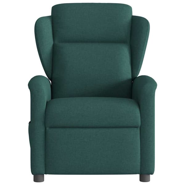 Elektrisk reclinerfåtölj mörkgrön tyg