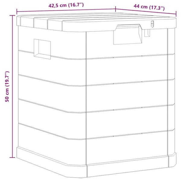 Dynbox 90 liter antracit