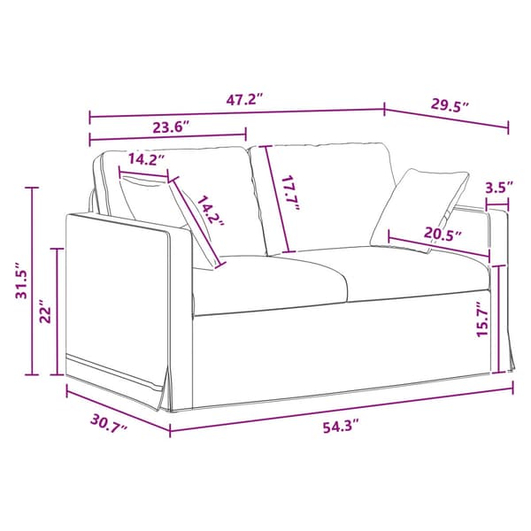 Soffset 2 pcs Mörkgrå 138 x 78 x 80 cm Sammet