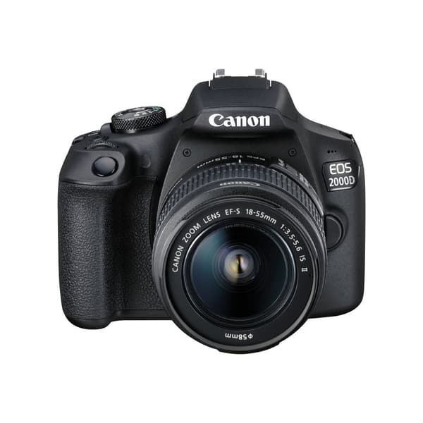 Canon EOS 2000D - digitalkamera EF-S 18-55 mm IS II lins