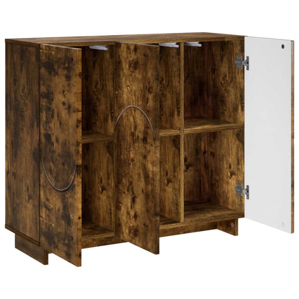 Sideboard Rökt ek 85.5 x 31 x 75 cm Konstruerat trä