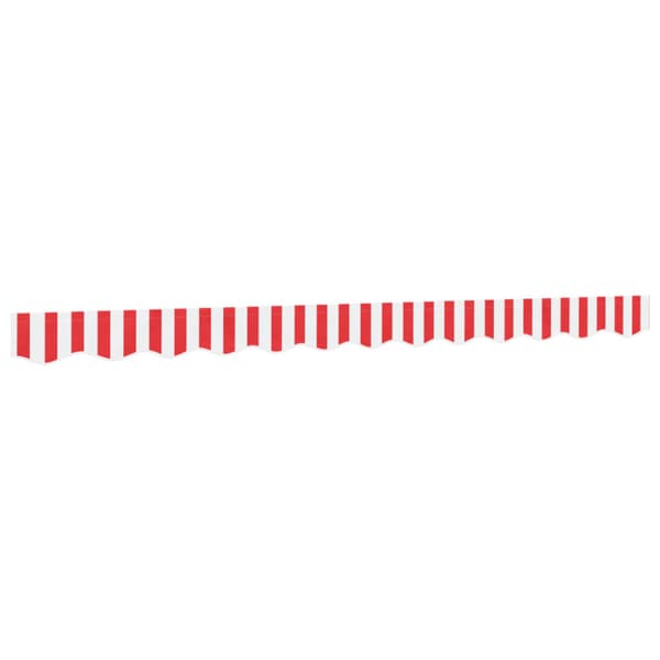 Markisvolang röd och vit randig 3 m