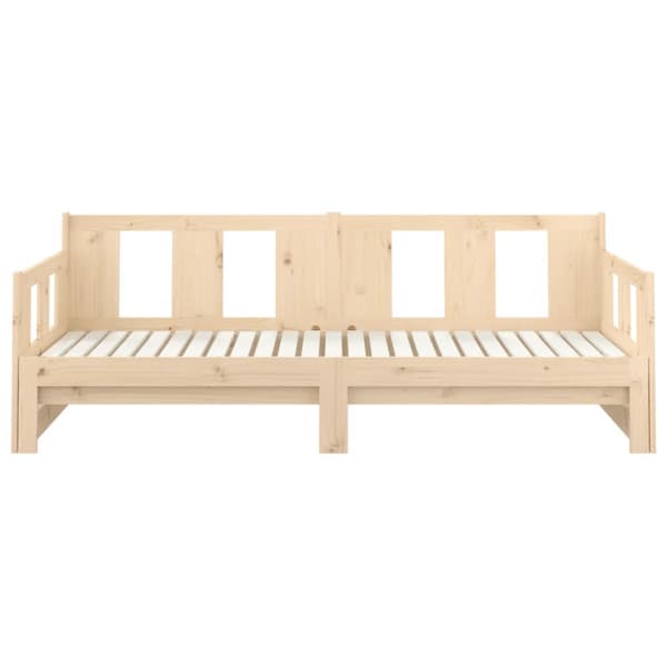 Bäddsoffa massiv furu 2x(90x200) cm