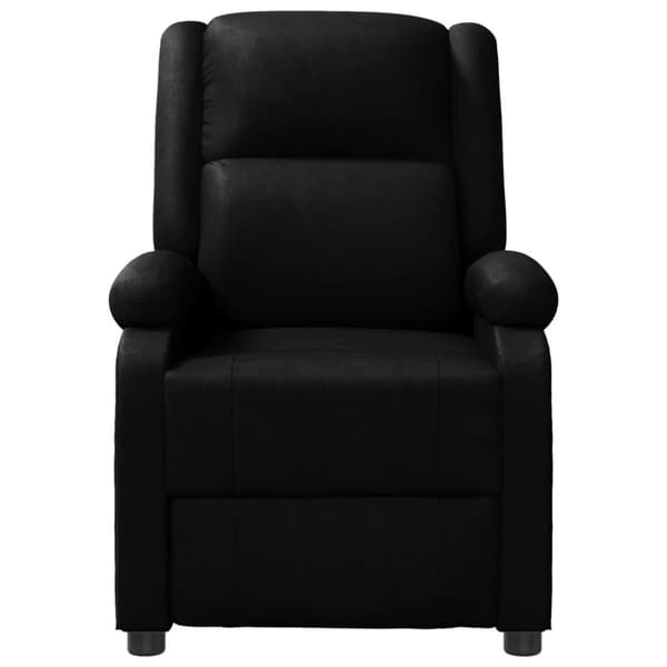 Massagefåtölj svart konstläder