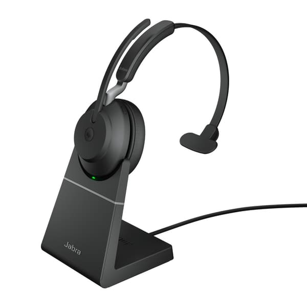 Jabra Evolve2 65 MS Mono - headset - USB-A - med laddningsställ