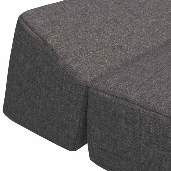 Fällbar Soffbed Ljusgrå 60 x 70 x 41 cm Tyg