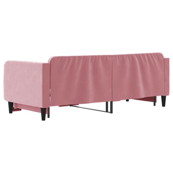 Dagbädd utdragbar rosa 80x200 cm sammet