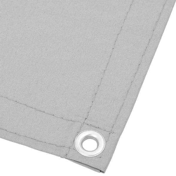 Balkongskärm ljusgrå 90x500 cm 100% polyester oxford