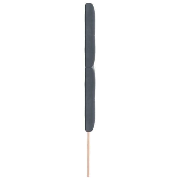 Huvudgavel Mörkgrå 180 cm Sammet