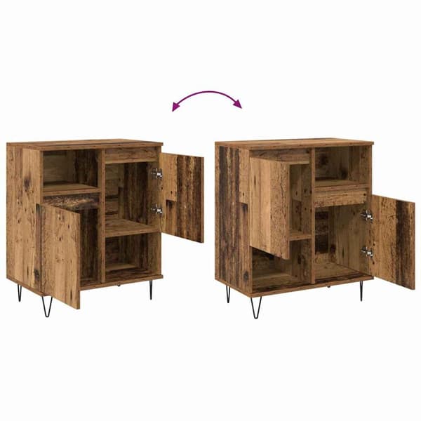 Sideboard Gammalt trä 60 x 35 x 70 cm