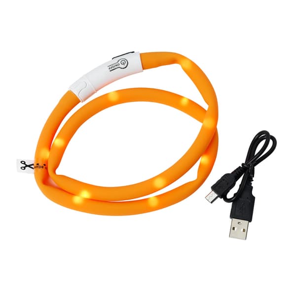 Blinkhalsband LED Orange