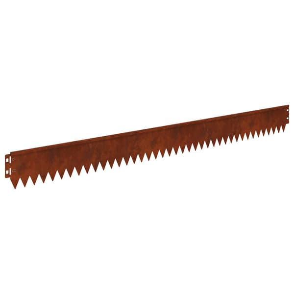 Kant för gräsmatta 30 pcs 103 x 10 cm Stål Rostig