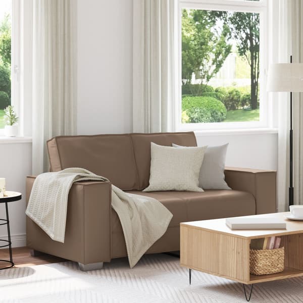 Tvåsitssoffa Cappuccino 160 cm Konstläder