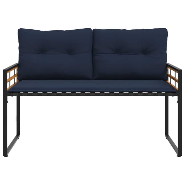 Utemöbelset med kudde 4 pcs Marinblå