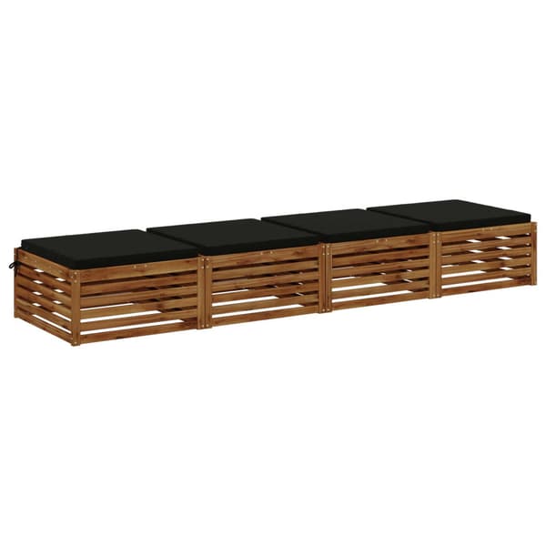 4-delade Sittdynor SOEST 4 st 100% Polyester Svart