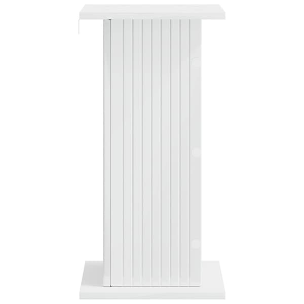 Växtställ 2 pcs Vit högglans 30,5 x 30 x 60,5 cm
