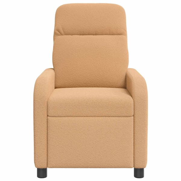 Massagefåtölj Beige Bouclé