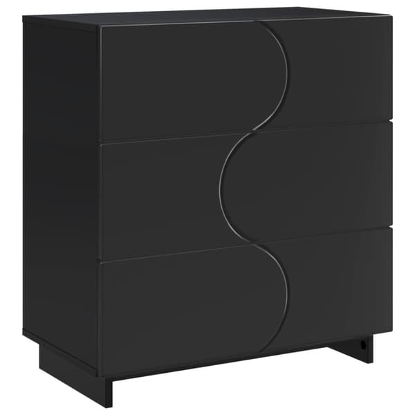 Sideboard Svart 70 x 38 x 75 cm Konstruerat trä