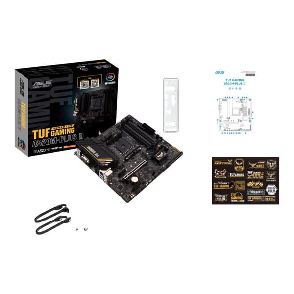 ASUS TUF GAMING A520M-PLUS II - moderkort - micro ATX - Socket AM4 - AMD A520