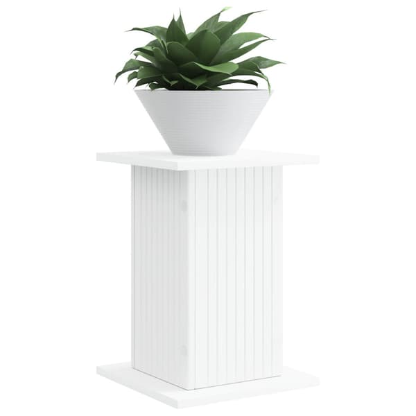 Växtställ 2 pcs Vit 30,5 x 30 x 43 cm Konstruerat trä