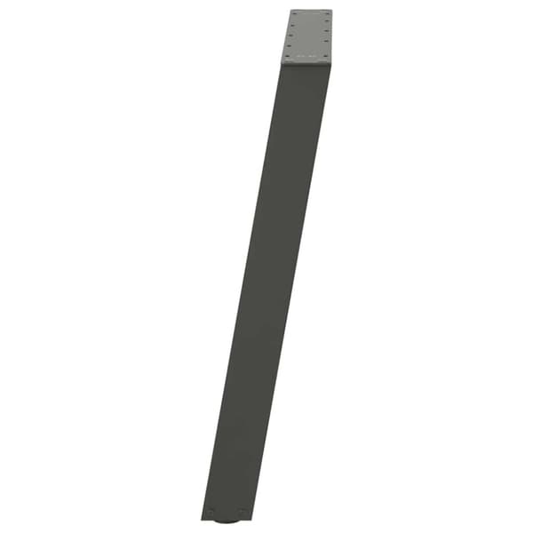 Matbordsben U-formade 2 st antracit 80x(72-73) cm stål