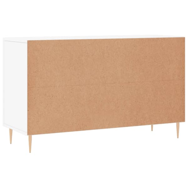 Skänk vit 100x36x60 cm konstruerat trä