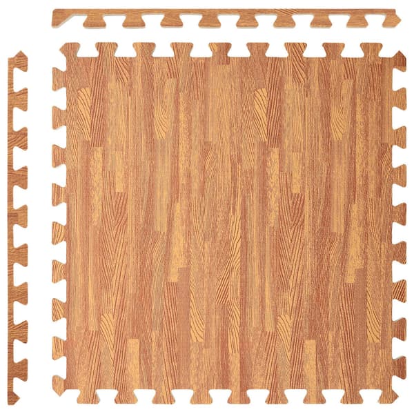 Golvmatta 50 pcs trä 18 m² EVA-skum