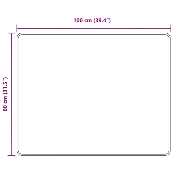 Mattlöpare MARSA Grå 80 x 100 cm Polyester och PVC