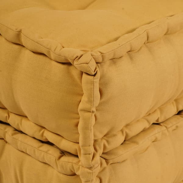 Modulsofa enhet 2 pcs Gul 140 x 70 x 36 cm Tyg