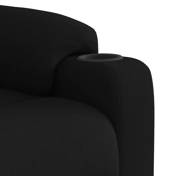 Reclinerfåtölj svart tyg