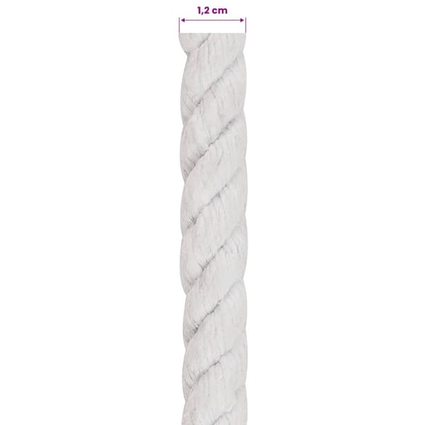 Rep Vit 1,2 x 1,2 x 2500 cm Bomull