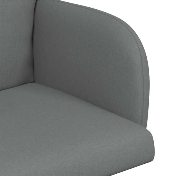 Matstolar 2 pcs Tyg Mörkgrå 60 x 56 x 96 cm