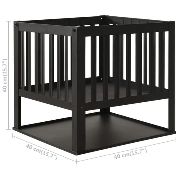 Eldstad 40x40x40 cm stål