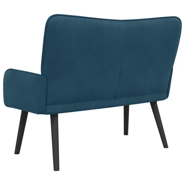 Tvåsitssoffa Blå 115 x 61 x 87 cm Sammet
