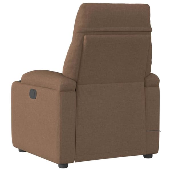 Massagefåtölj brun tyg