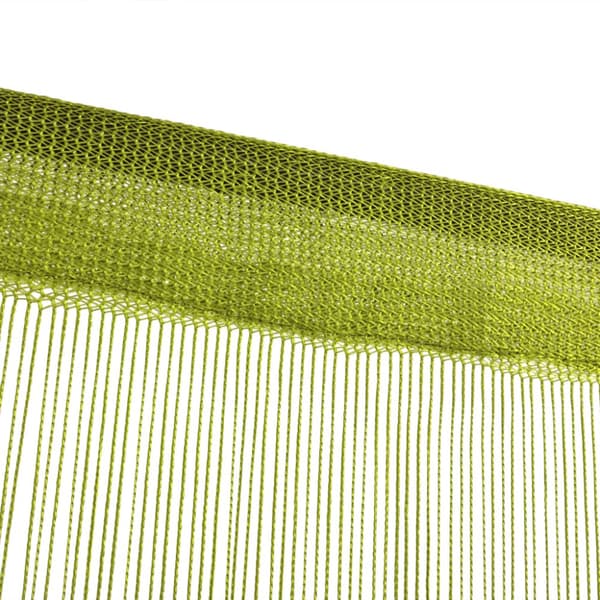 Trådgardiner 2 st 100x250 cm grön