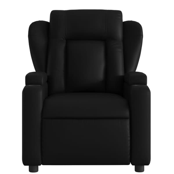 Massagefåtölj svart konstläder