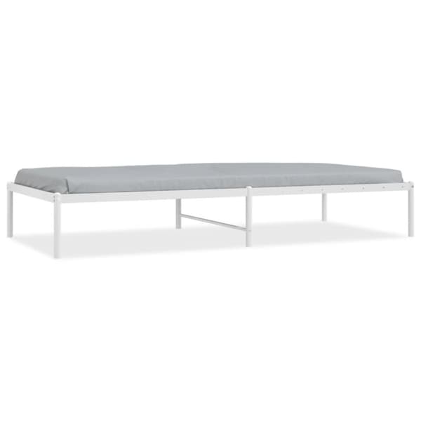 Sängram metall vit 90x200 cm