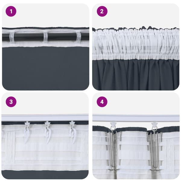Sammetsgardiner 2 pcs Silvergrå 140 x 140 cm Sammet