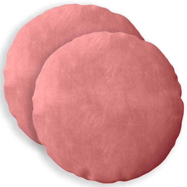 Kuddöverdrag 2 st HEERLEN Rosa Ø 50 cm Sammet
