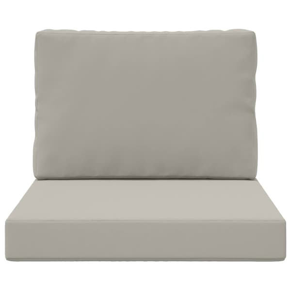 Utomhus Soffa Kudde 2 pcs Grå Polyester