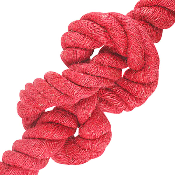 Juterep Röd 100% Tossa jute
