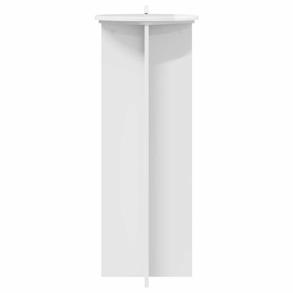 Växtställ 2 pcs Vit högglans Ø40 x 100 cm Konstruerat trä