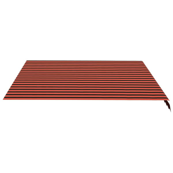 Markisväv orange och brun 4x3,5 m