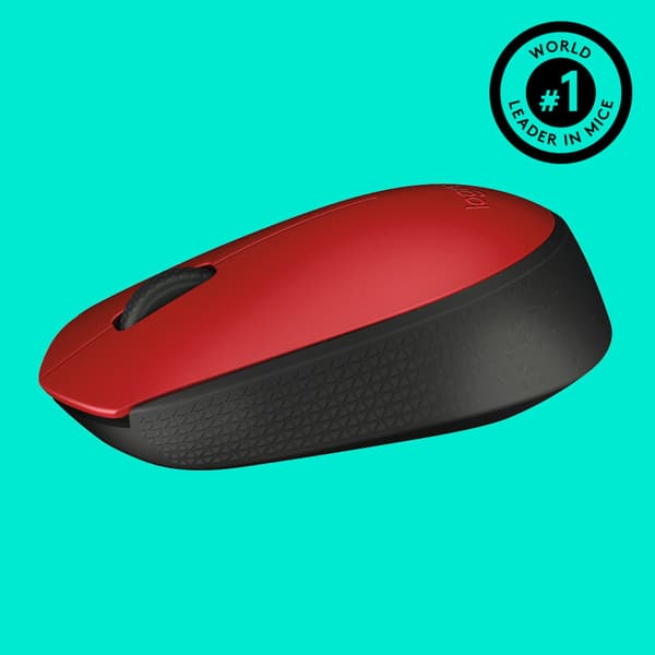 Logitech M171 Red-K datormöss Ambidextrous RF Trådlös Optisk 1000 DPI